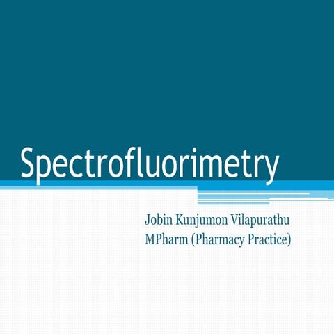 Spectrofluorimetry