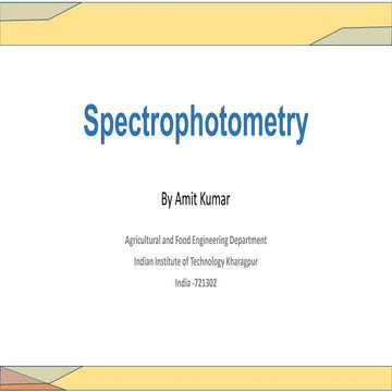 Spectrophotometry