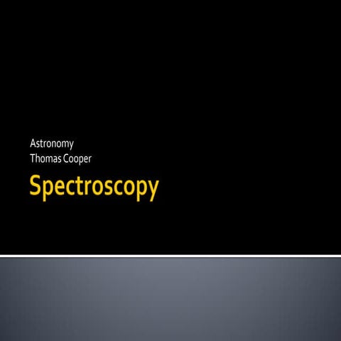 Spectroscopy