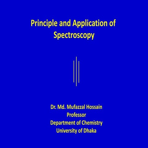 Spectroscopy | PPTX