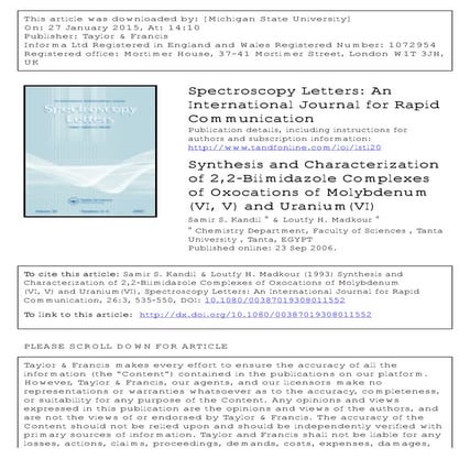 Spectroscopy letters volume 26 issue 3 1993 [doi 10.1080 00387019308011552] s...