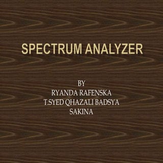 Spectrum analyzer