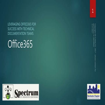 Using Office365 to build collaborative teams