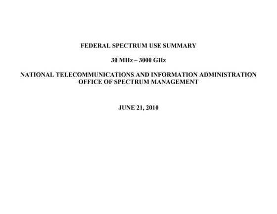 Spectrum use summary_master-06212010