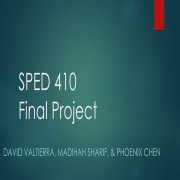 Sped410 project