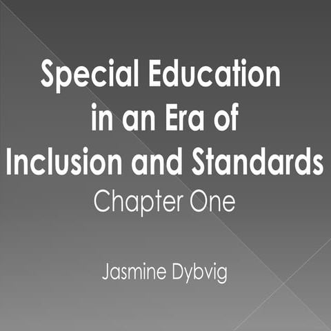 Sped 413 Chapter One