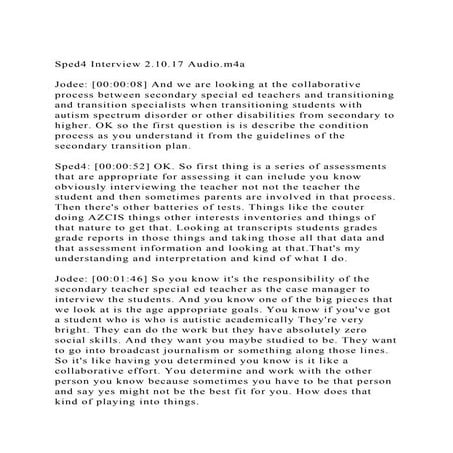 Sped4 Interview 2.10.17 Audio.m4aJodee [000008] And we are .docx