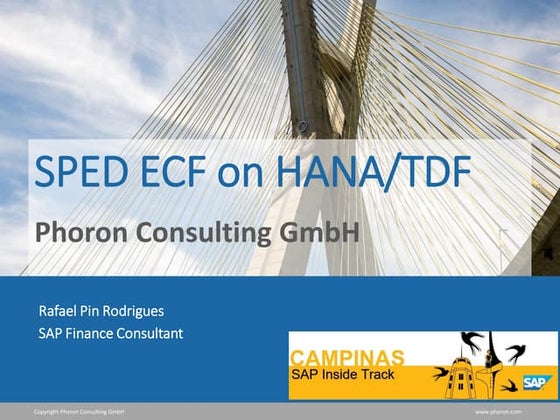SPED ECF on HANA/TDF