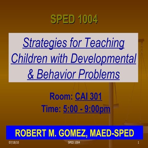 Sped educational placement