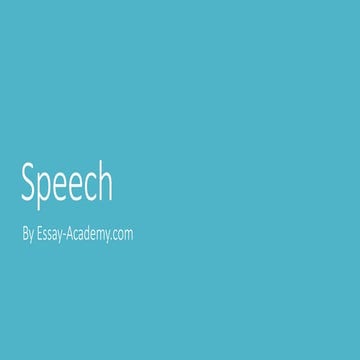 Speech