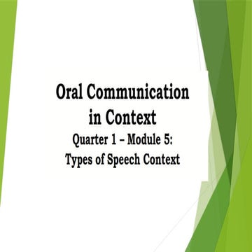 SPEECH-CONTEXT-SCRATCH presentation of topic