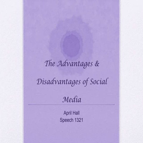 Speech   social media