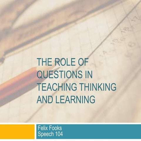 Effective questioning | PPTX