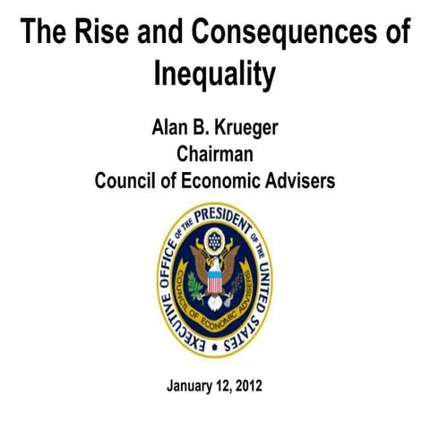 The Rise and Consequences of Inequality in the United States: charts | PPTX