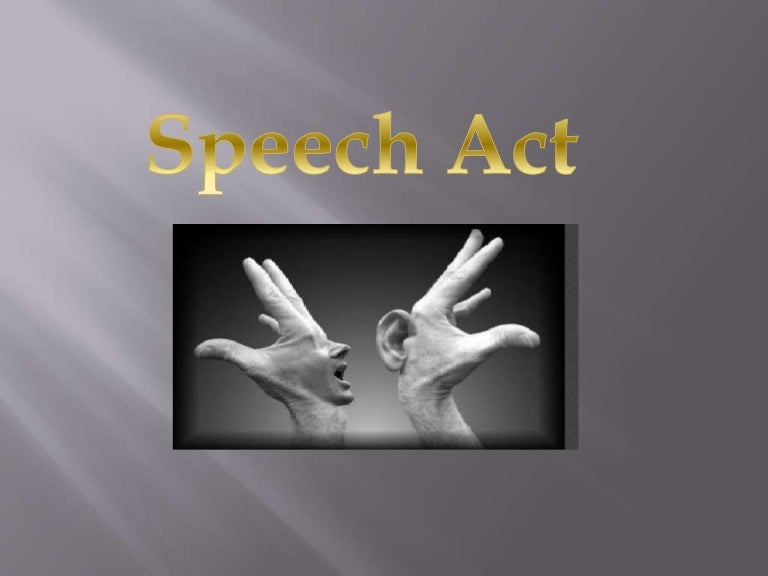 Speech act