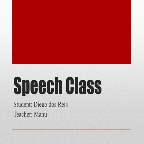 Speech class