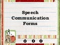 the speech communication process speech communication process