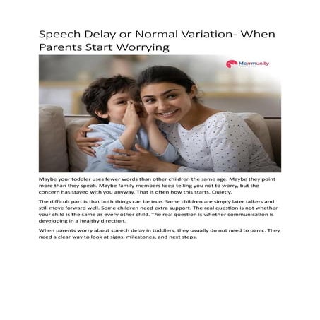 Speech and language delay in children | PPTX