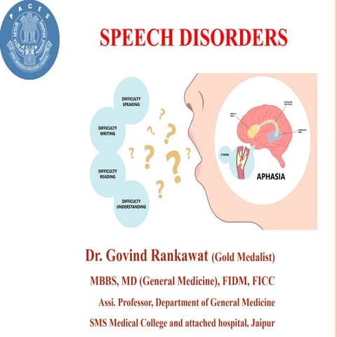 Speech Disorders aphasia and brain lesions | PPTX