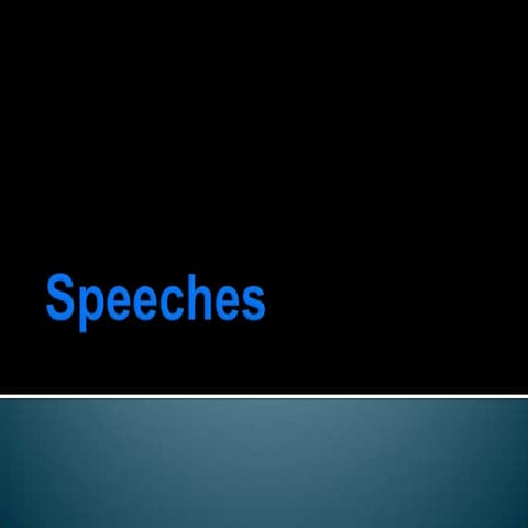 Speeches
