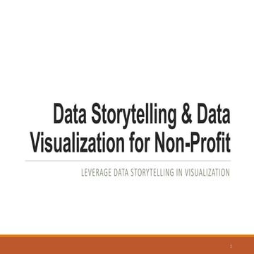 Leveraging Data Storytelling in visualization