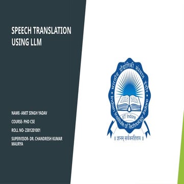 SPEECH TRANSLATION USING LLMS using chatgpt.pptx