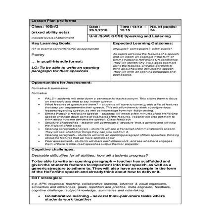 Speech writing 26.5.2016