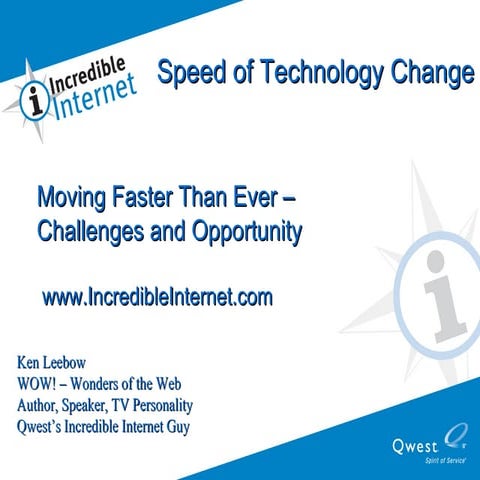 Speed of Technology Change - www.leebow.com