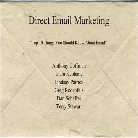 Speed Marketing 2 - eMail Best Practices