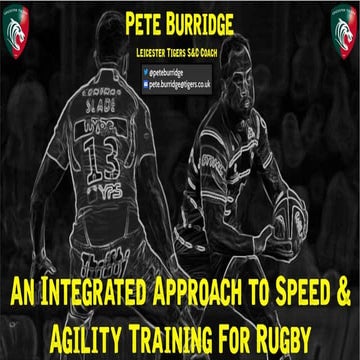 An Integrated Approach to Speed & Agility Training for Rugby