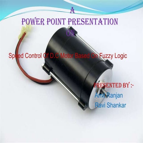 Design and Implementation of DC Motor Speed Control using Fuzzy Logic