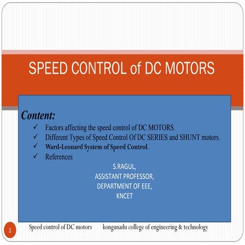 Speedcontrolofdcmotor | PDF