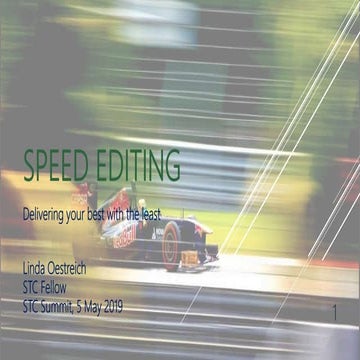 Speed editing v23 2-april
