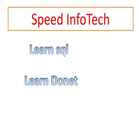 Speed info tech