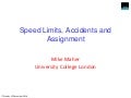 Speed limits accidents and assignment