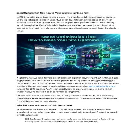 Speed Optimisation Tips, How to Make Your Site Lightning-Fast.pdf