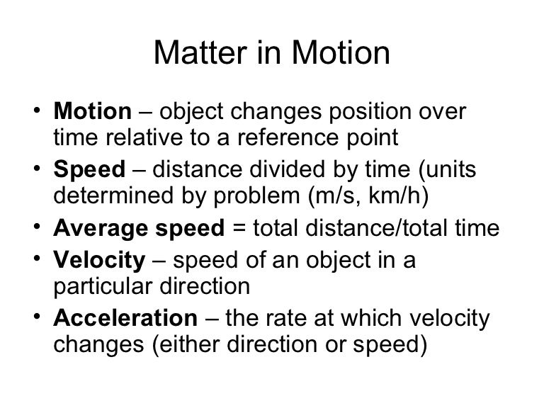 Speed, time, distance