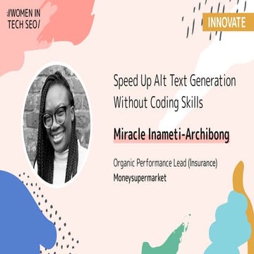 Speed up alt text generation without coding skills