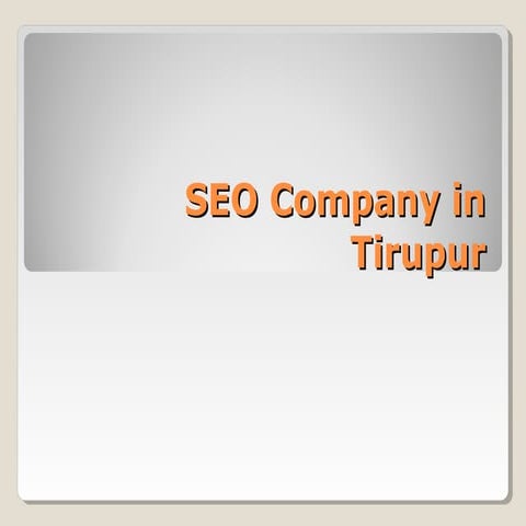 Speedup with seo