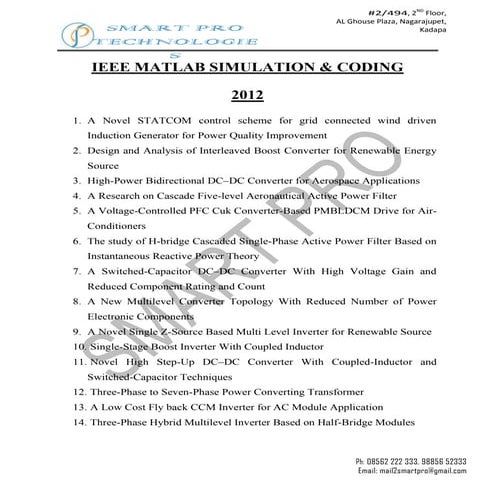 MATLAB Power System & Power Electronics 