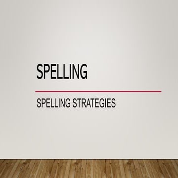  FS English Level 2 – March 07, 2023 (Spelling, punctuation and grammar : Spelling strategies).