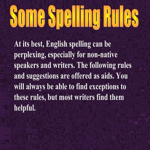 Basic Grammar Spelling[1]