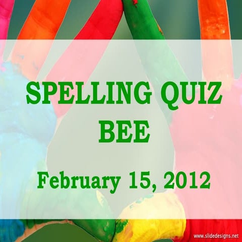 Spelling bee