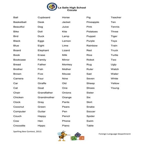 Spelling beeeeeeeeee