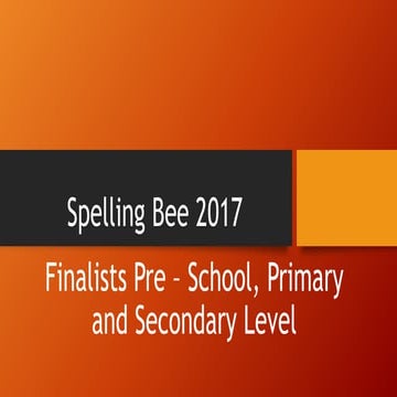 SPELLING BEE FINALISTS.pptx