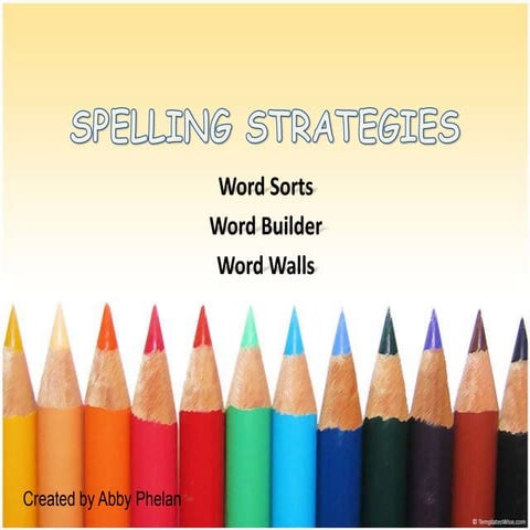 Spelling Strategies