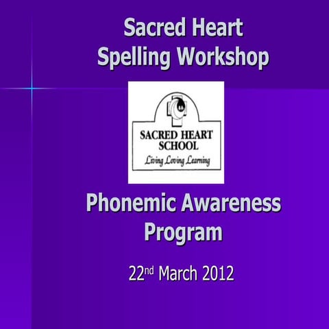 Spelling workshop powerpoint