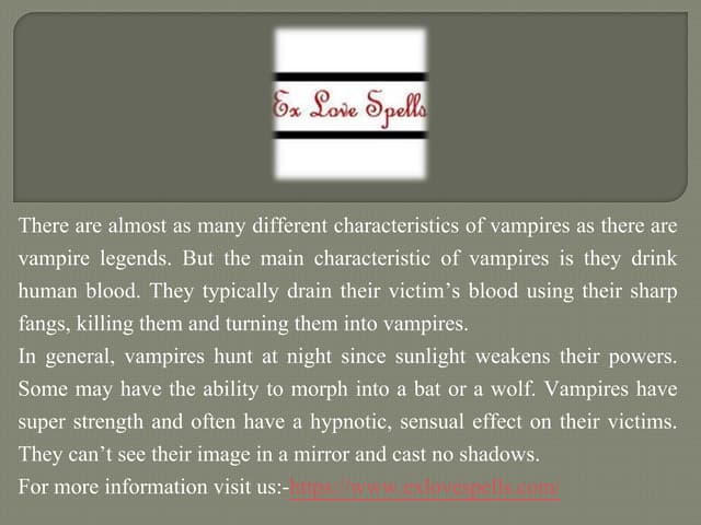 Spells to become a vampire overnight1 | PPTX | Hobbies & Interests