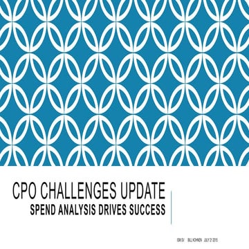 ISM Silicon Valley Webinar Spend Analysis Key to Purchasing Success