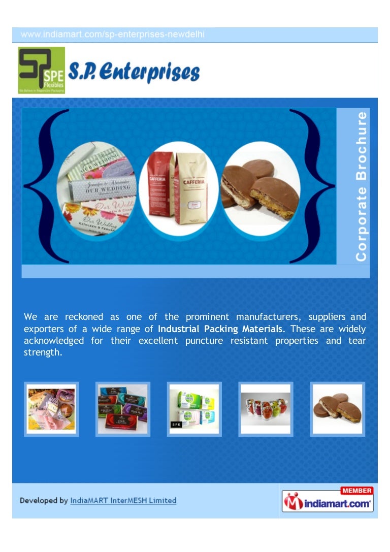 S. P. Enterprises, New Delhi, Industrial Packing Materials